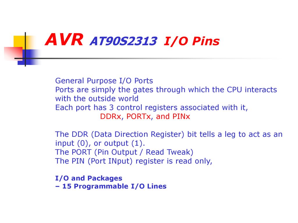 Siege Outgoing somewhat AVR Microcontrollers. - ppt download