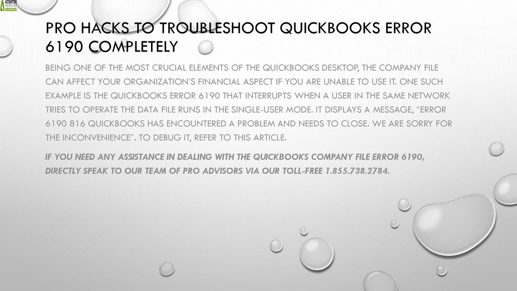 Pro hacks to troubleshoot quickbooks error 6190 completely ppt download