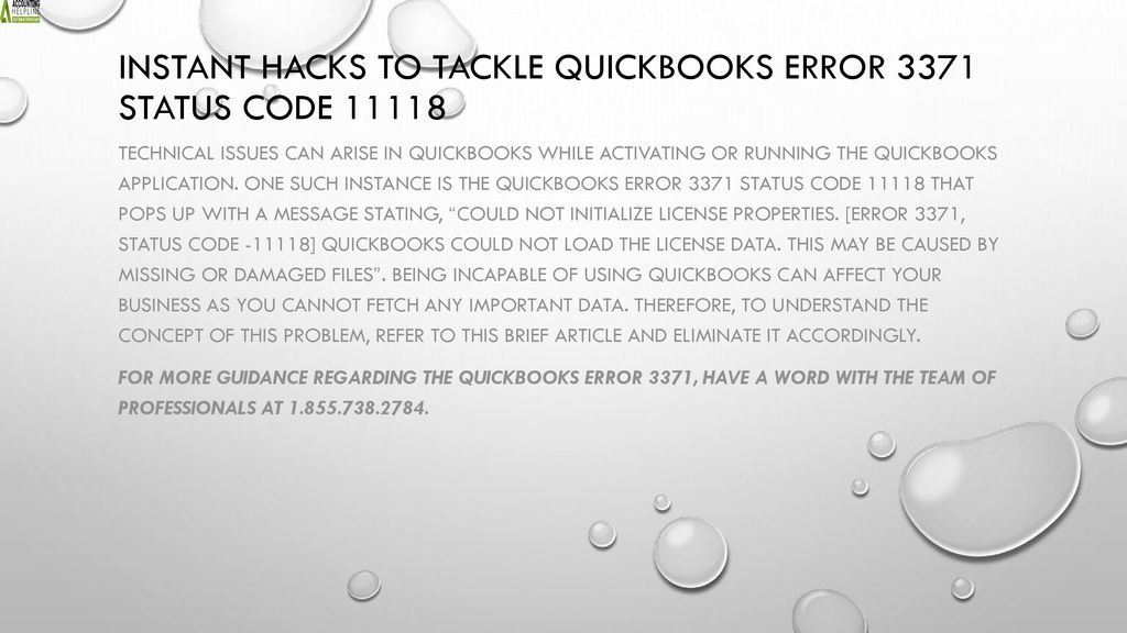Instant Hacks to Tackle QuickBooks Error 3371 Status Code ppt download
