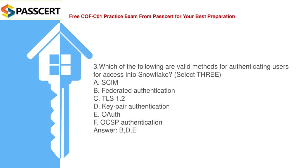 Practice exam q as snowpro core certification exam ppt download
