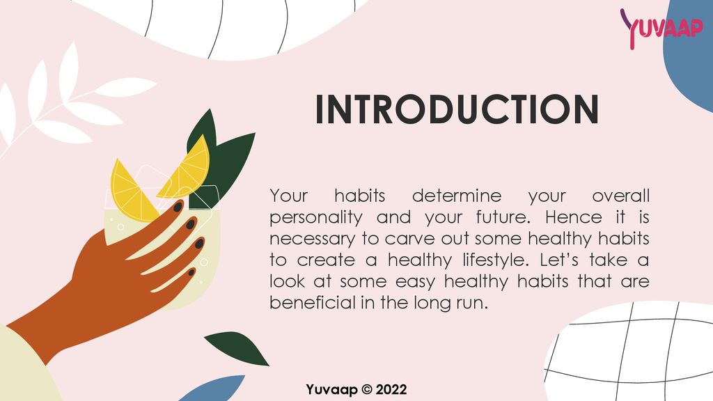 Top Habits For A Healthy Lifestyle Ppt Download