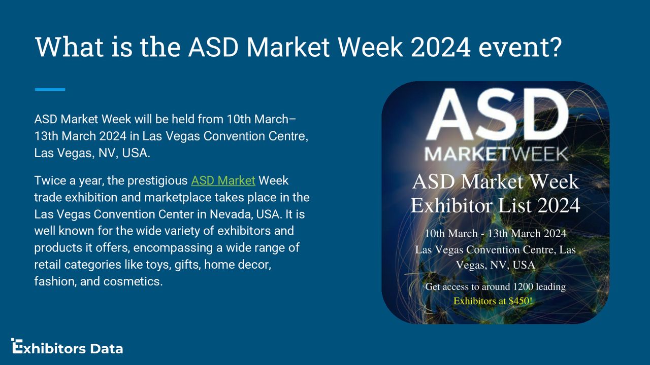 ASD Market Week Exhibitor List ppt download