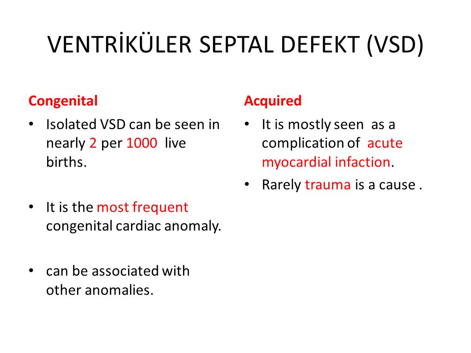 Pathophysiology Of Ventricular Septal Defect In Flow Chart