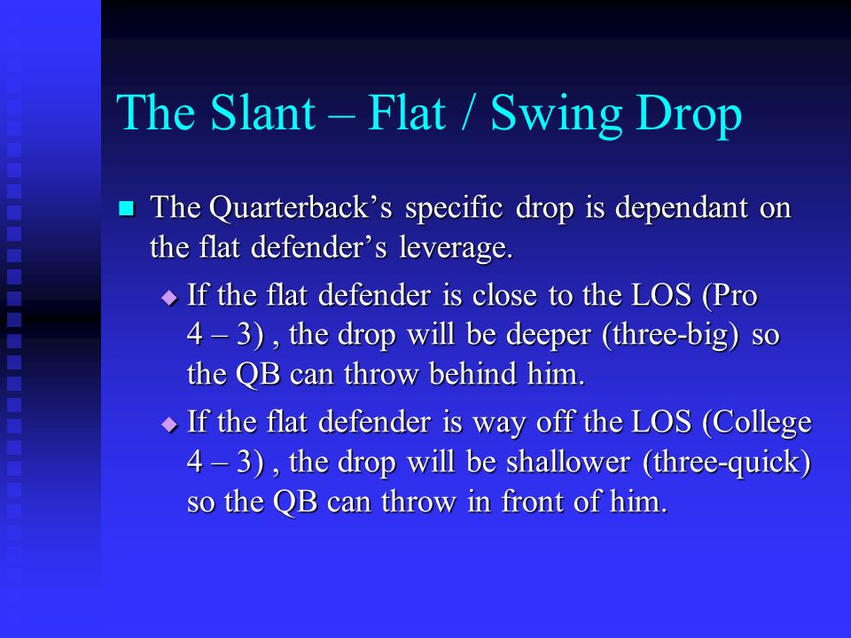 The Slant – Flat / Swing Drop