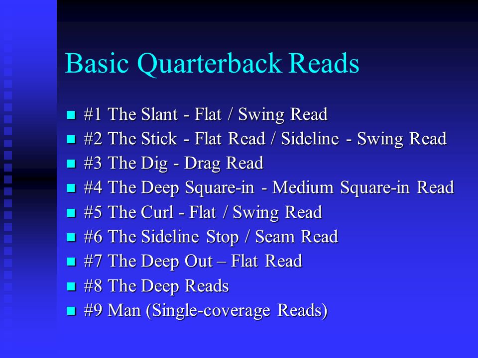 Basic Quarterback Reads