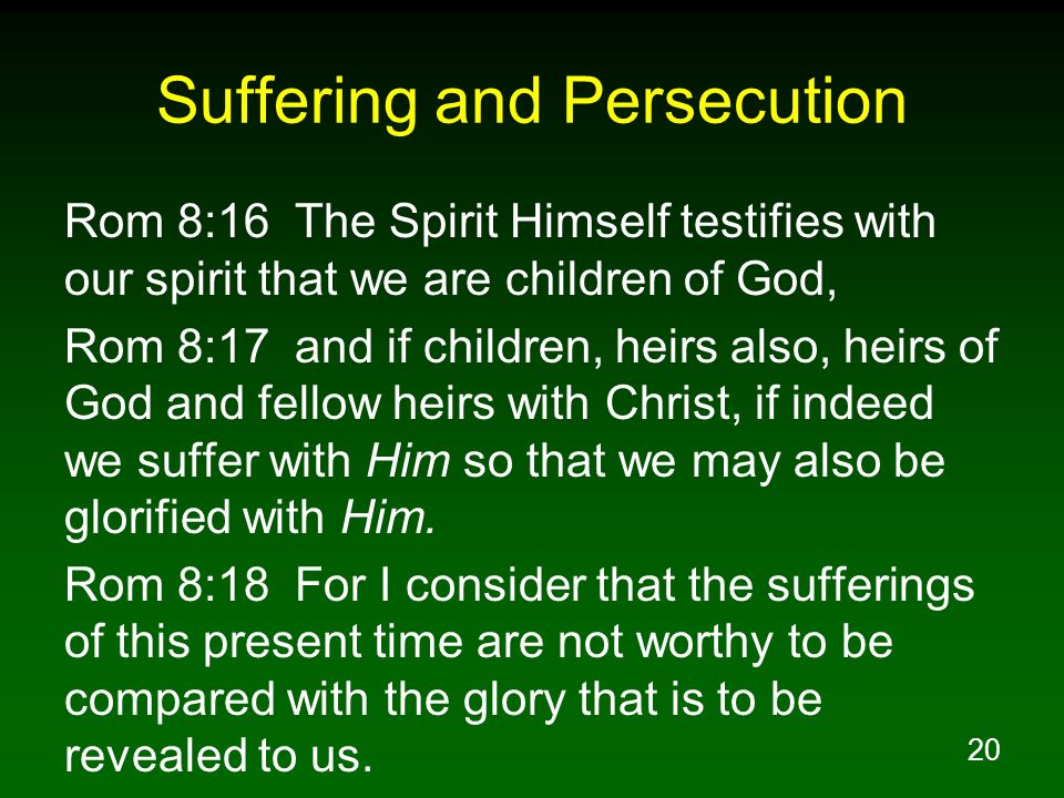 Suffering and Persecution