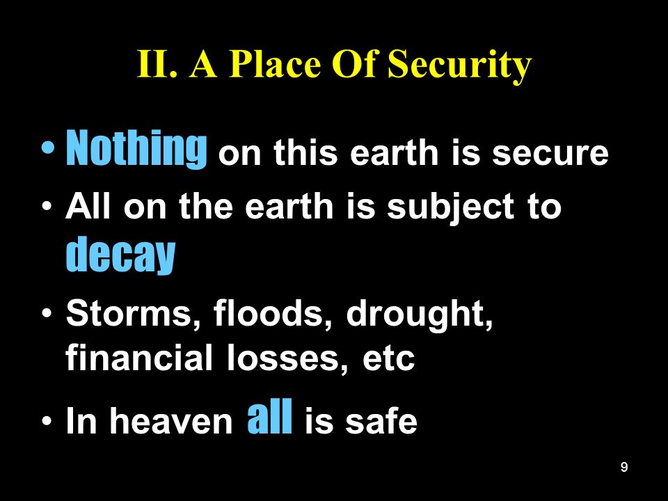 Nothing on this earth is secure