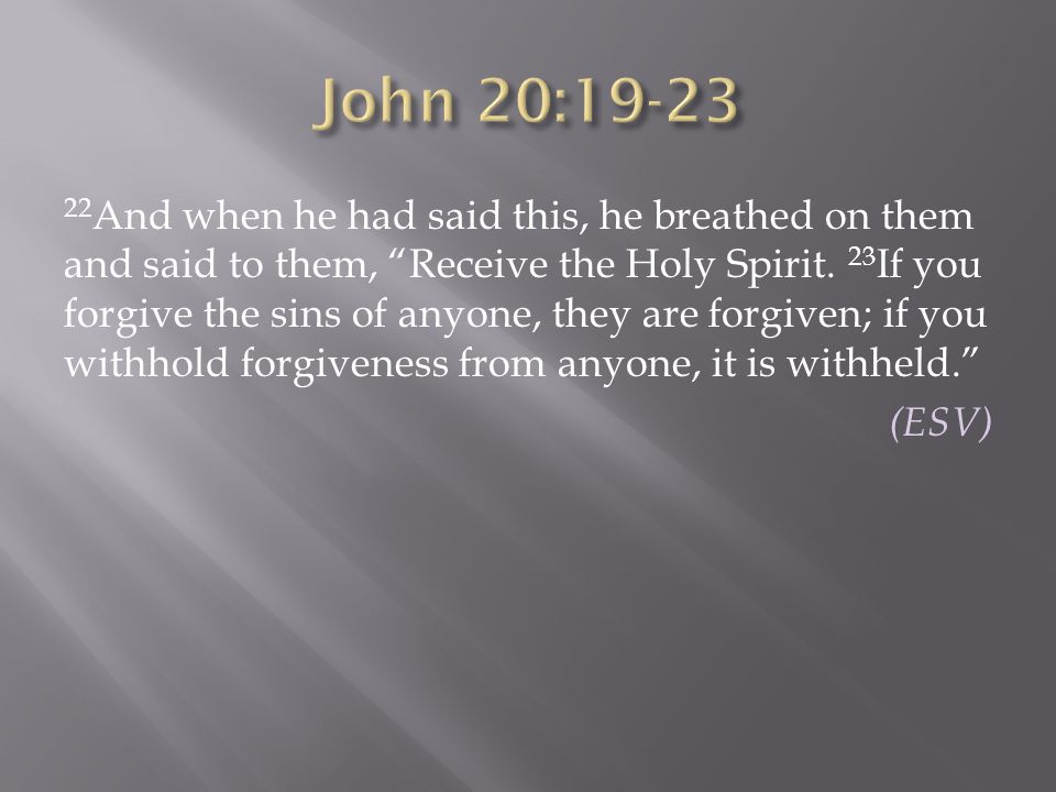 John 20:19-23