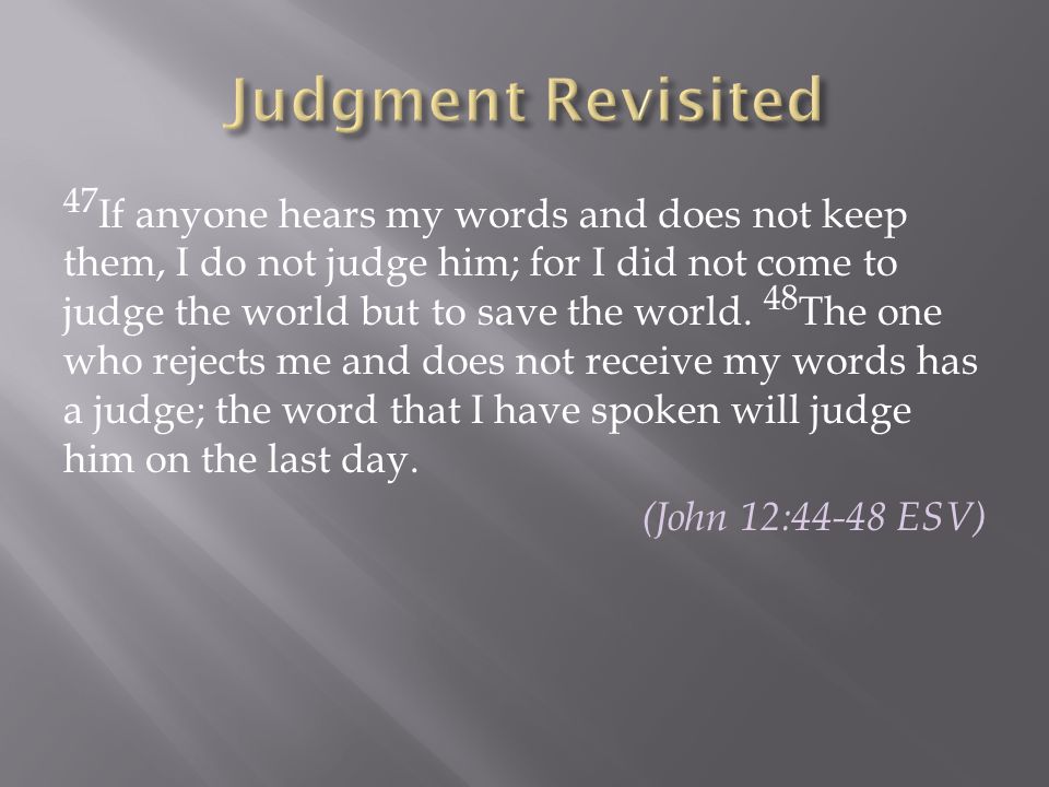 Judgment Revisited