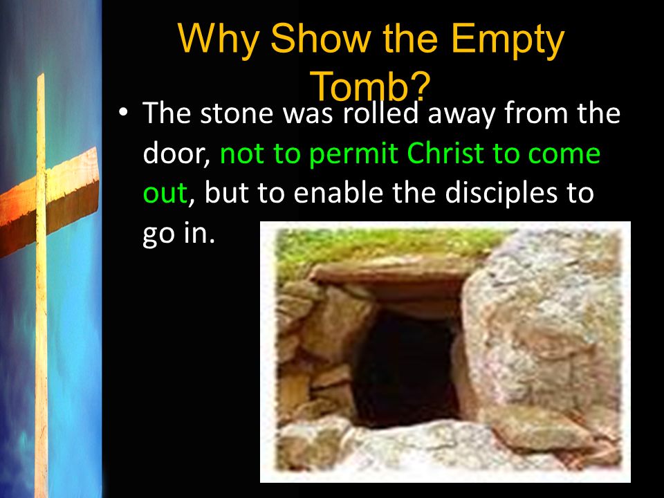 Why Show the Empty Tomb.