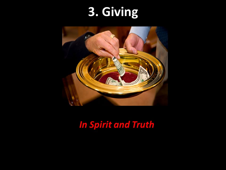 3. Giving In Spirit and Truth