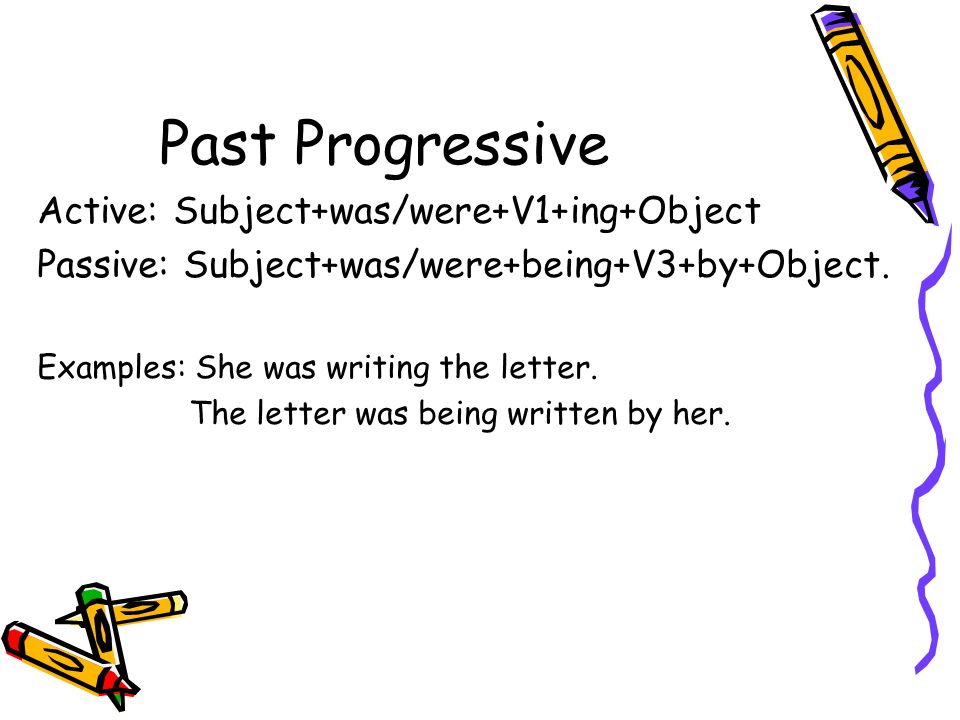 Past Progressive Past Progressive