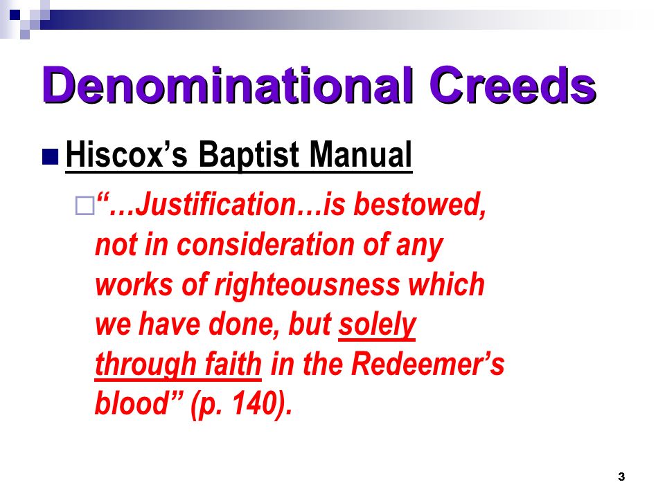 Denominational Creeds