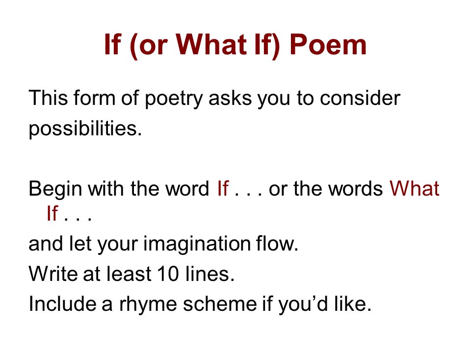 how to write a 10 line poem