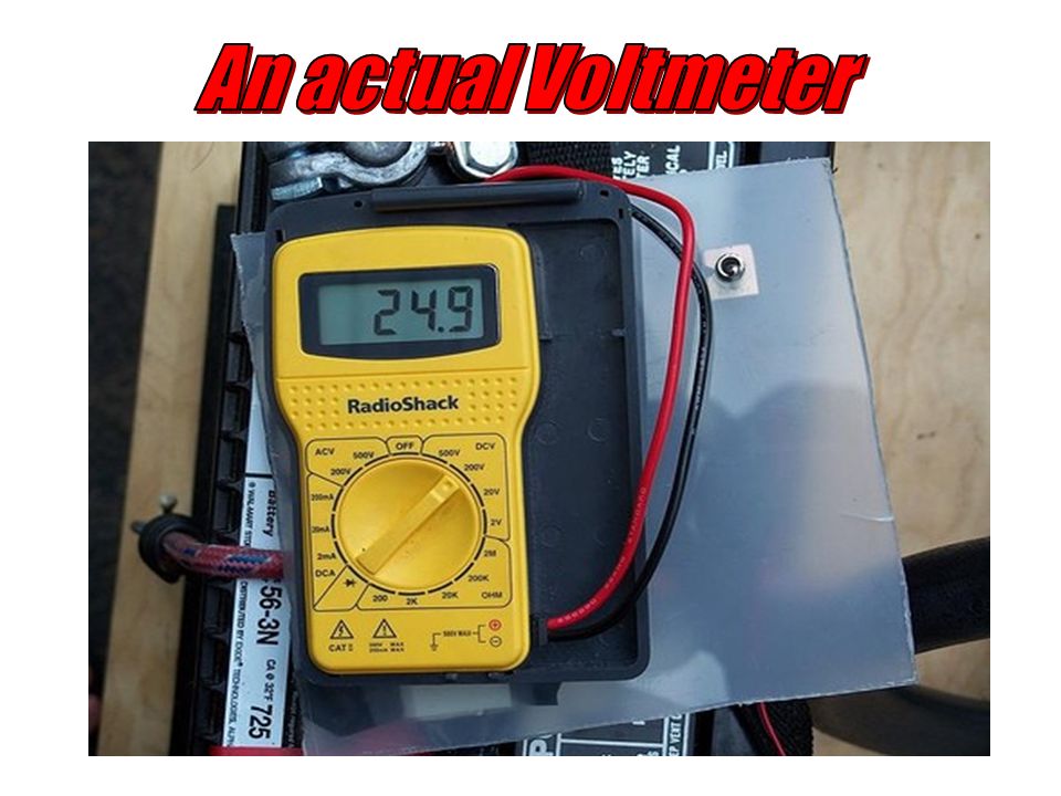 An actual Voltmeter