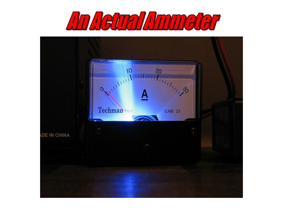 An Actual Ammeter