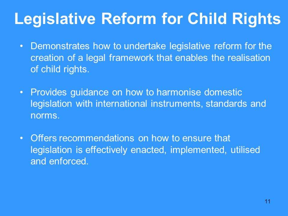 Legislative Reform for Child Rights