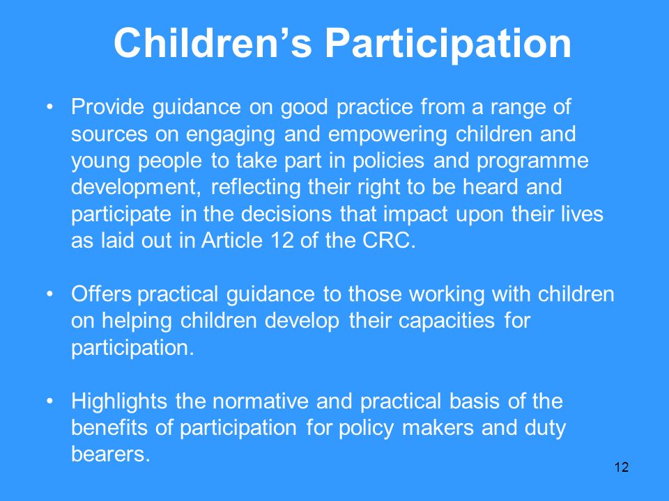 Children’s Participation