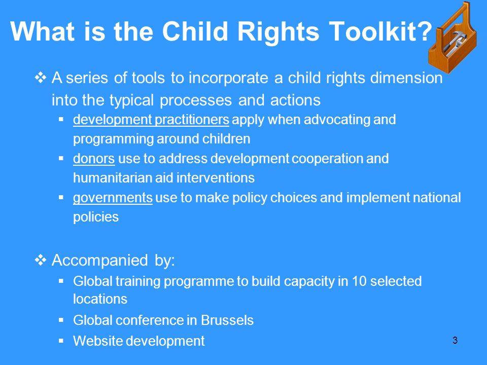 What is the Child Rights Toolkit