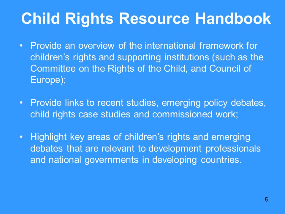 Child Rights Resource Handbook