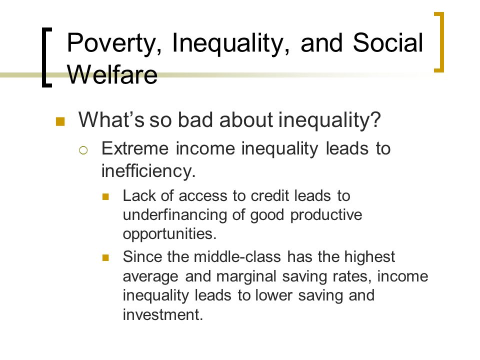 Is income inequality bad