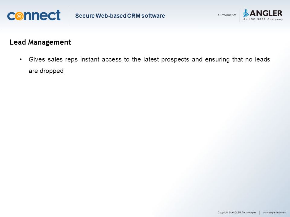 Secure Web-based CRM software