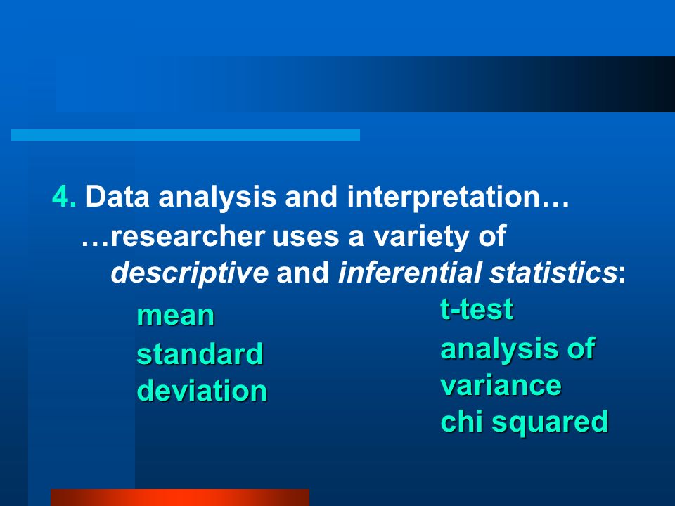 4. Data analysis and interpretation…