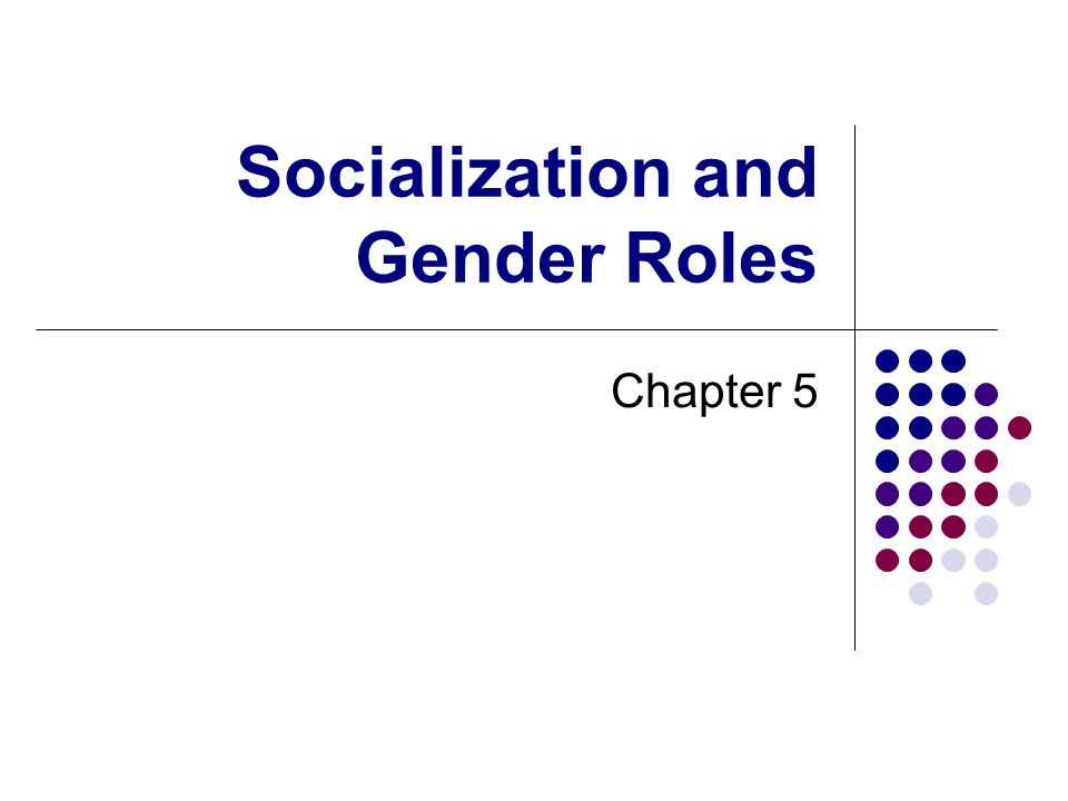 Definition of gender socialization