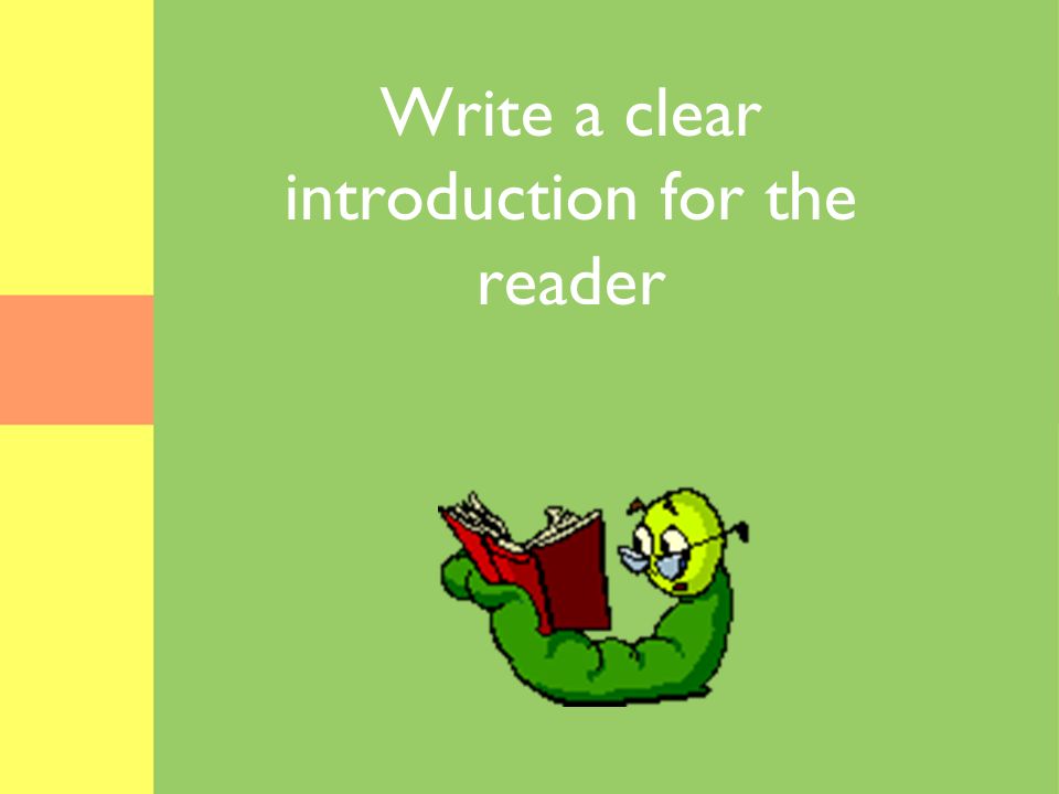 Write a clear introduction for the reader