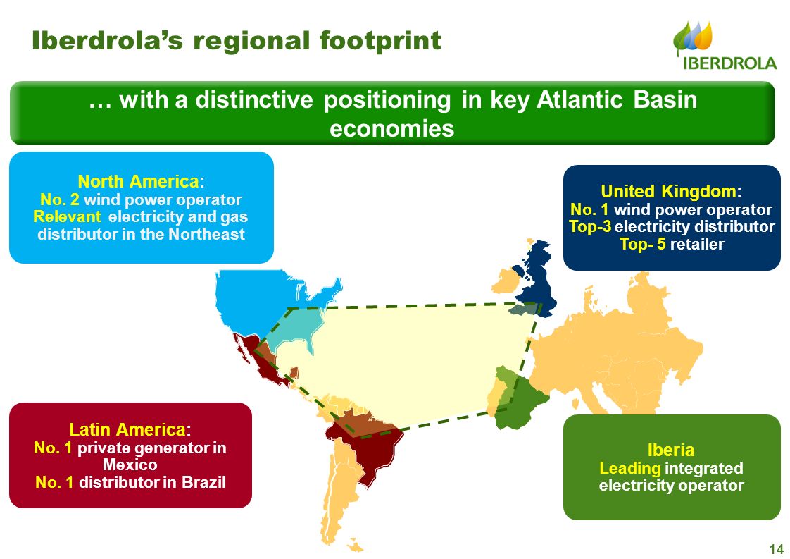 Iberdrola’s regional footprint
