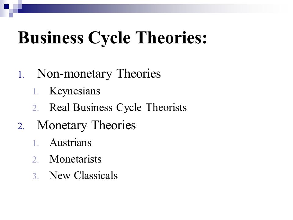 business cycle theory definition