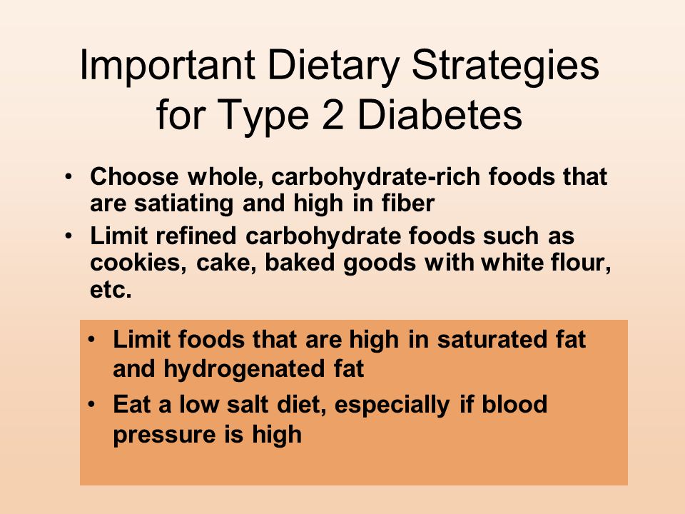 Important Dietary Strategies for Type 2 Diabetes