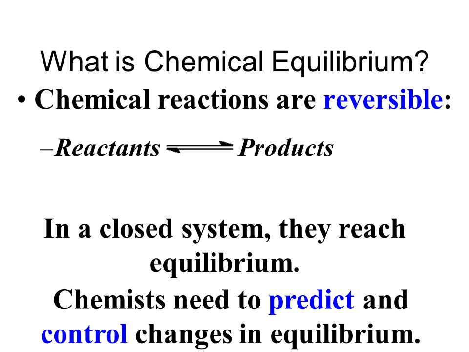 What is Chemical Equilibrium