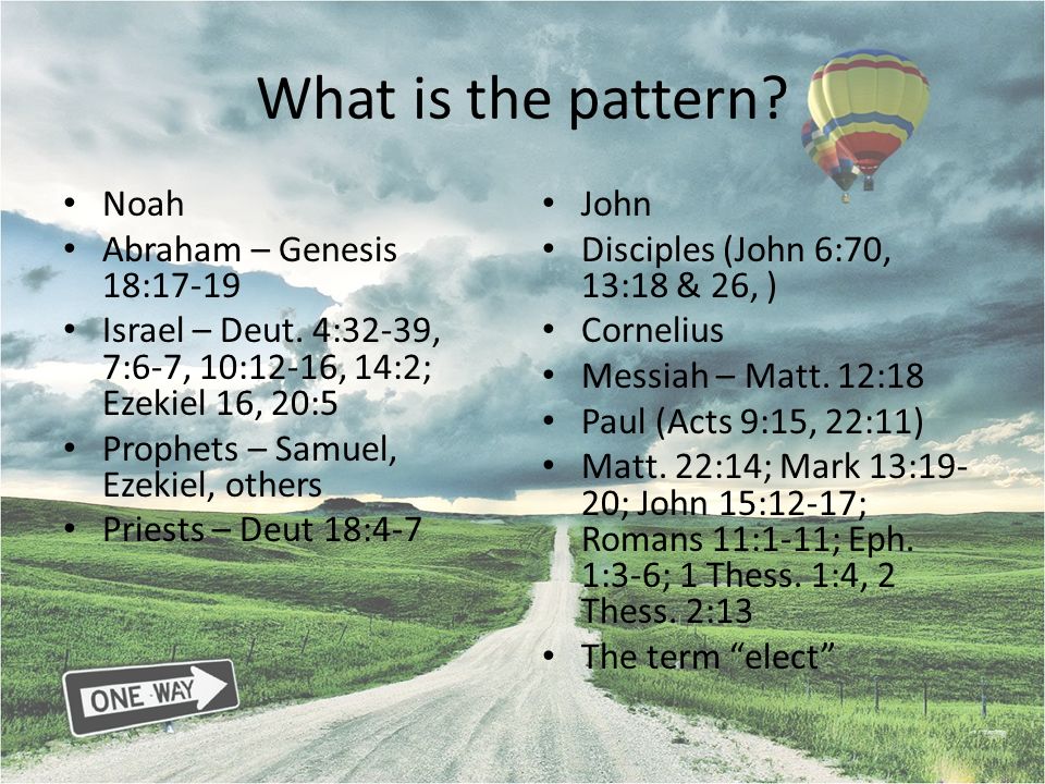 What is the pattern Noah Abraham – Genesis 18:17-19
