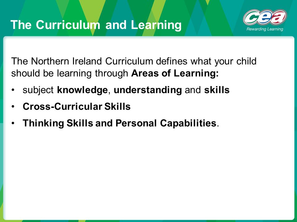 The Curriculum and Learning