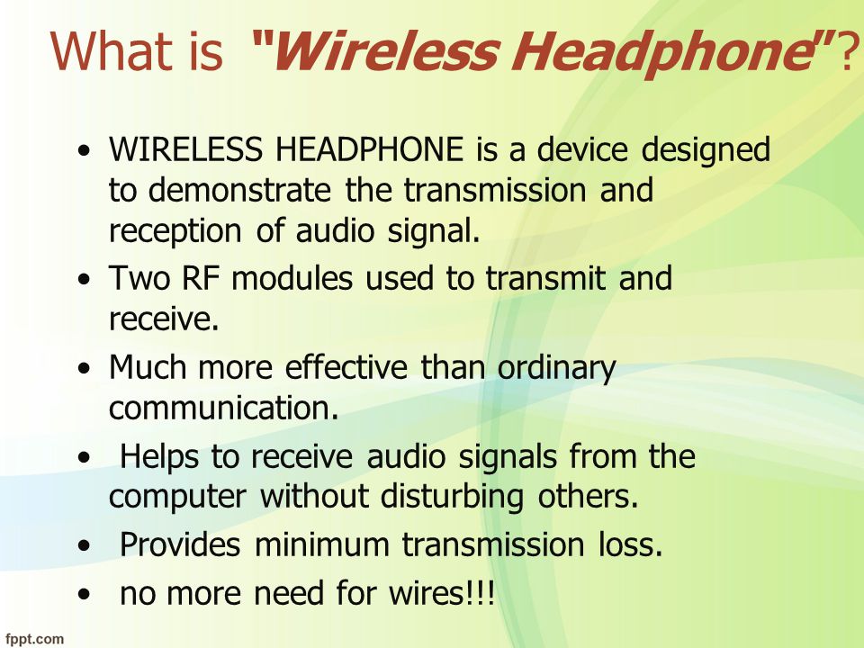 What is Wireless Headphone
