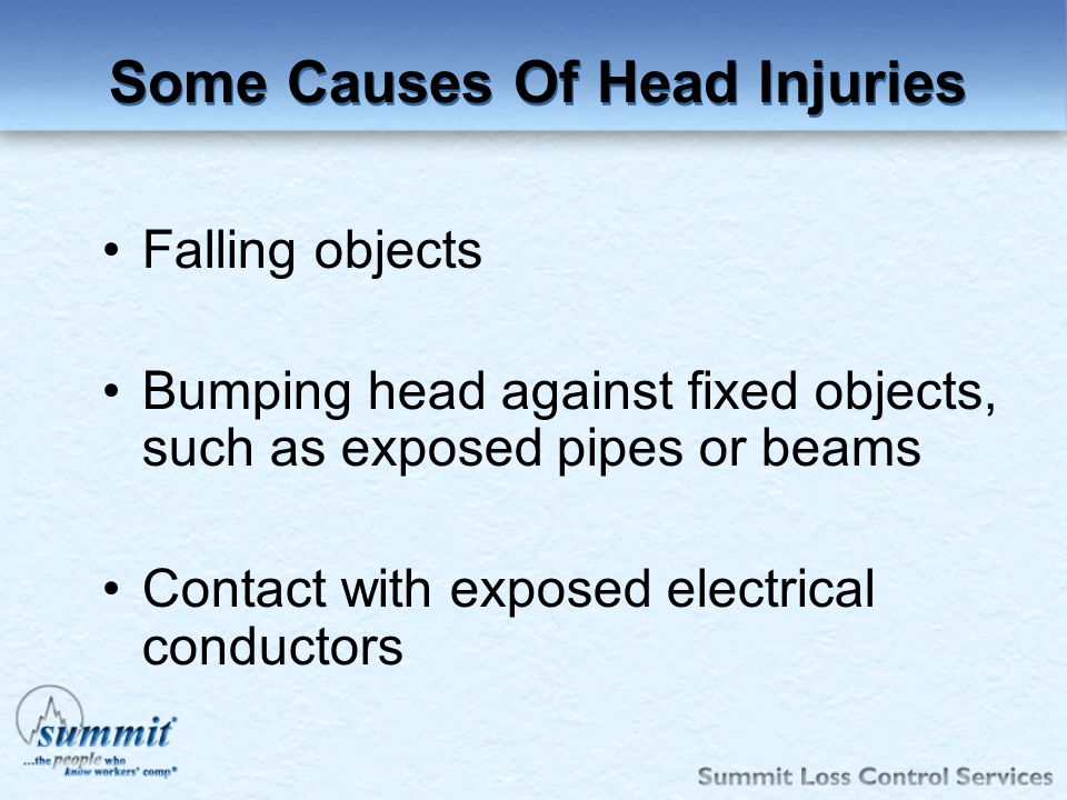 Some Causes Of Head Injuries