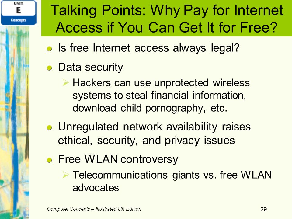 Talking Points: Why Pay for Internet Access if You Can Get It for Free