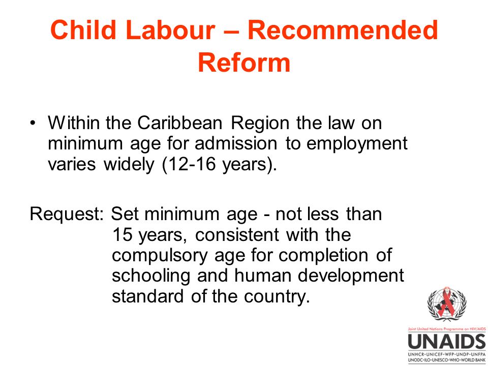 Child Labour – Recommended Reform