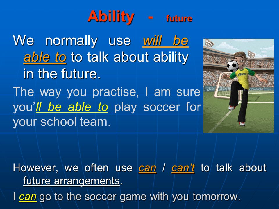 Ability can, could and be able to. - ppt video online download