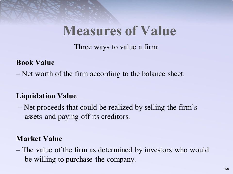 Measures of Value