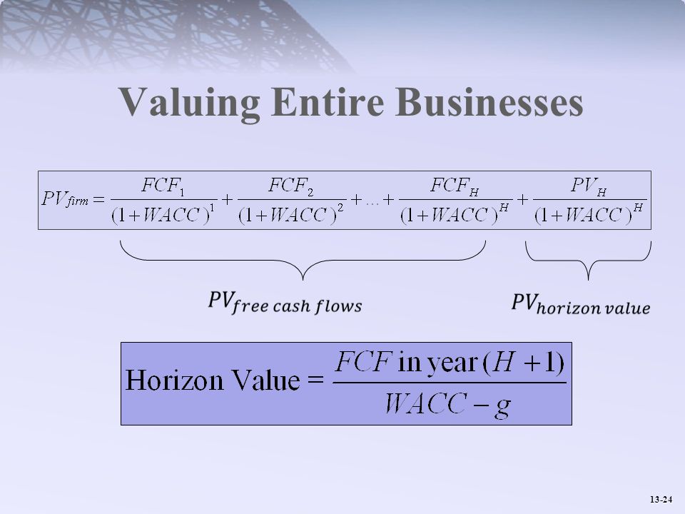 Valuing Entire Businesses