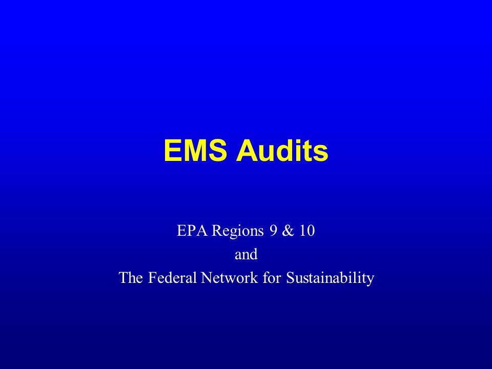 EPA Regions 9 & 10 and The Federal Network for Sustainability