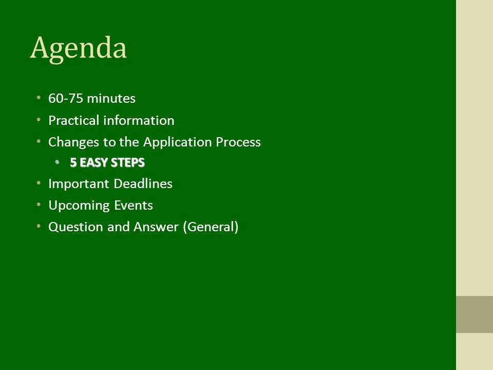 Agenda minutes Practical information