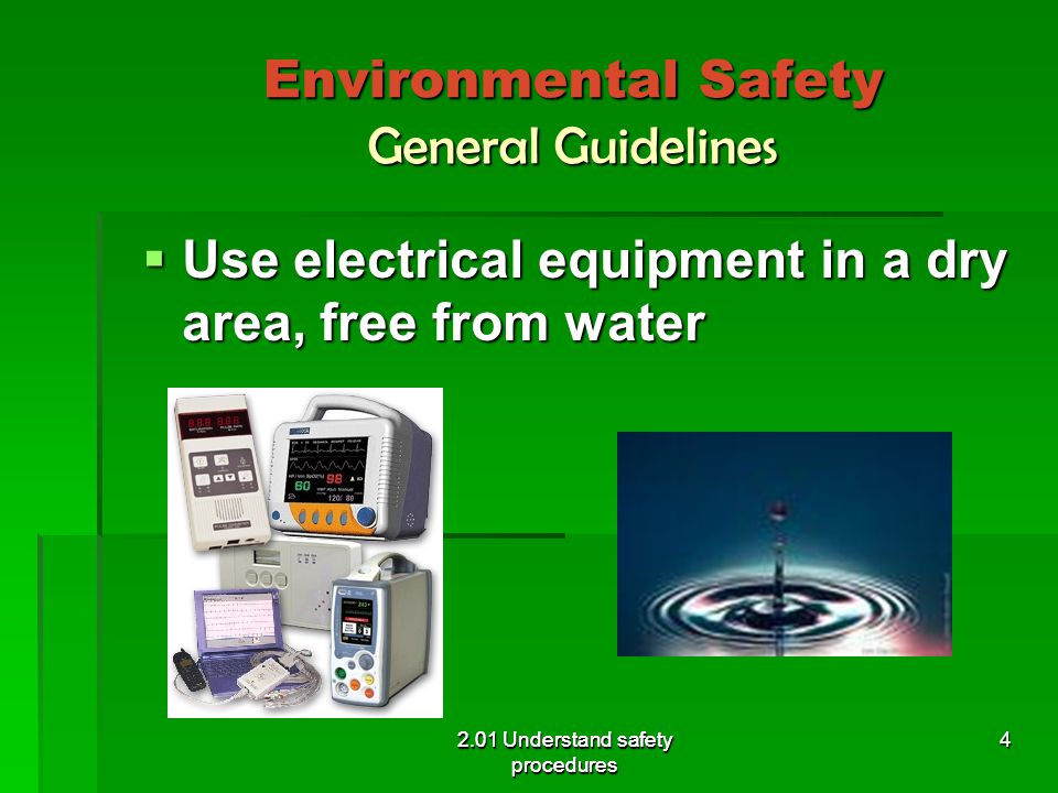 Environmental Safety General Guidelines