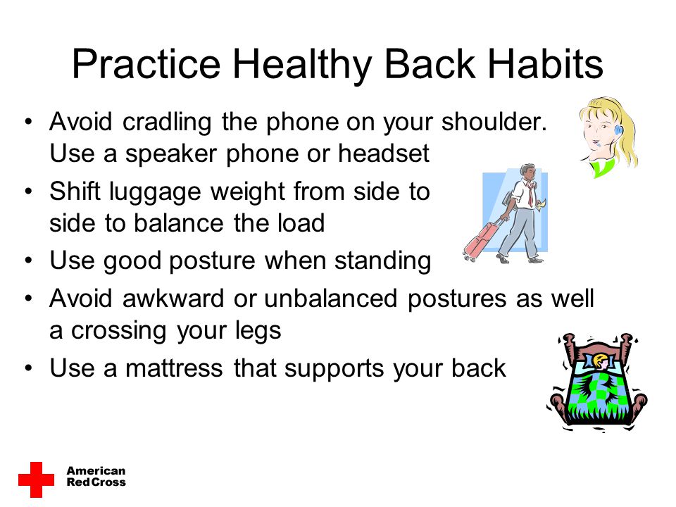 Practice Healthy Back Habits