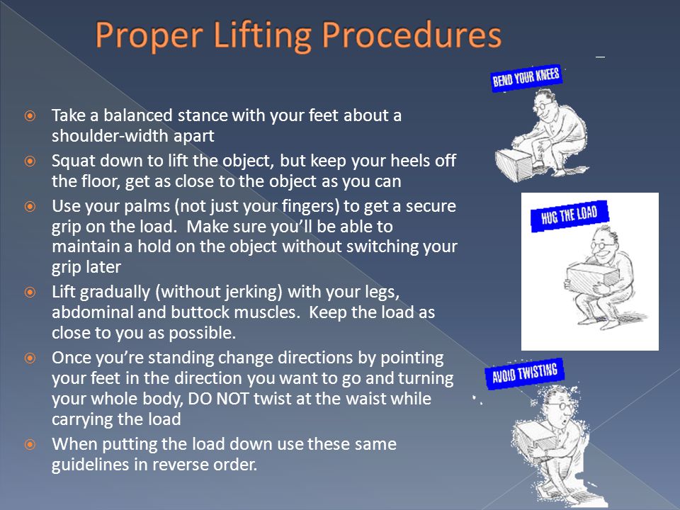 Proper Lifting Procedures