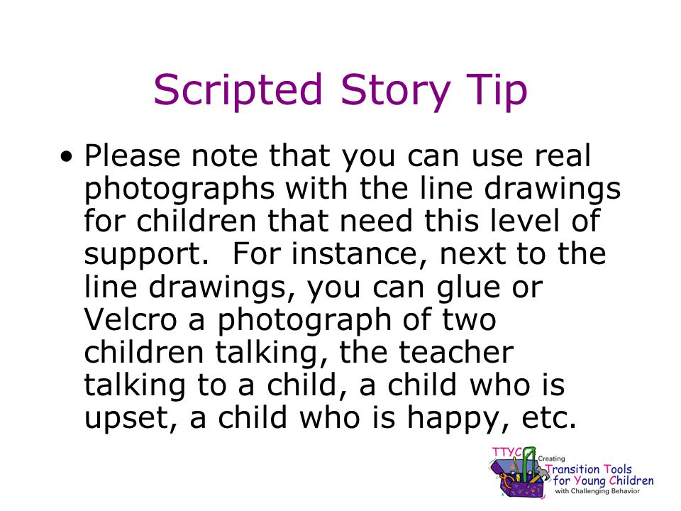 Scripted Story Tip
