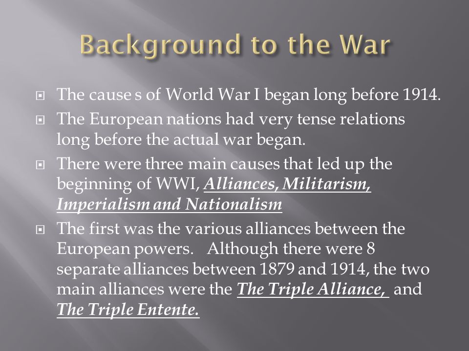 Cause and Effects of World War I Nationalism - ppt video online download