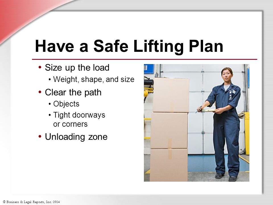 Have a Safe Lifting Plan